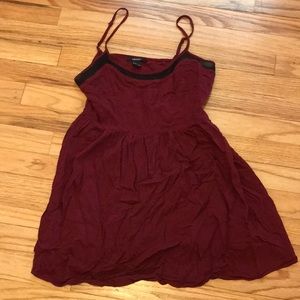 Forever21, S, maroon short babydoll dress